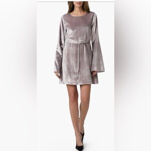 Elegant PAIGE Carmelyn Women's Satin Dress with Lace.